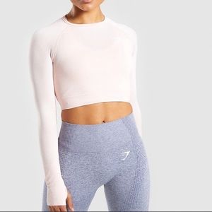 Gymshark Light Pink Vital Seamless Crop Top